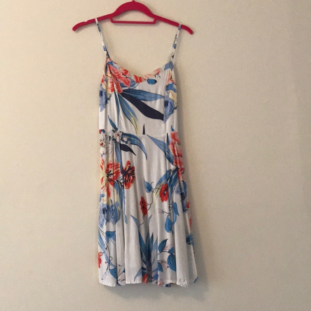 White floral dress